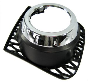 Range Rover L322 2010 Chrome & Black Fog Lamp Bezels (complete bumper insert) Preview